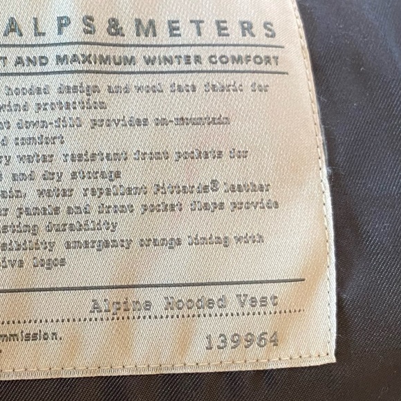 Alps & Meters Alpine Hooded Wool Leather Vest - Picture 10 of 16